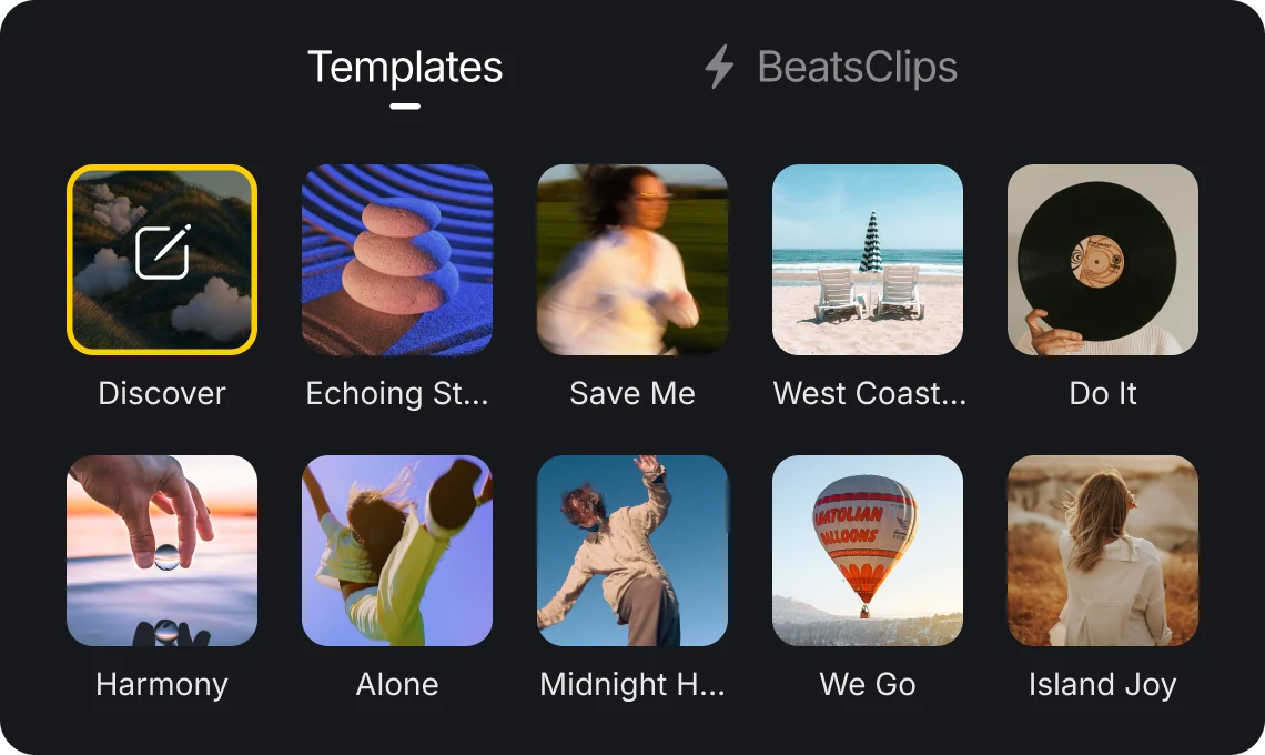 Illustration — BeatsClips style templates