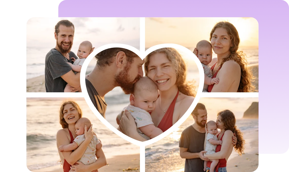 Illustration — multiple photos combined into one story
