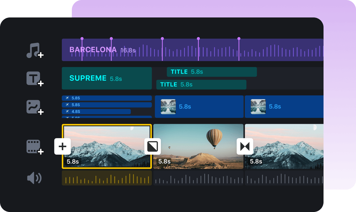 Illustration — flexible video editing tools