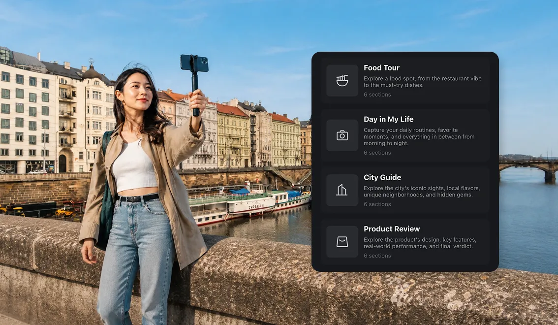 Stories feature — list card thumbnail