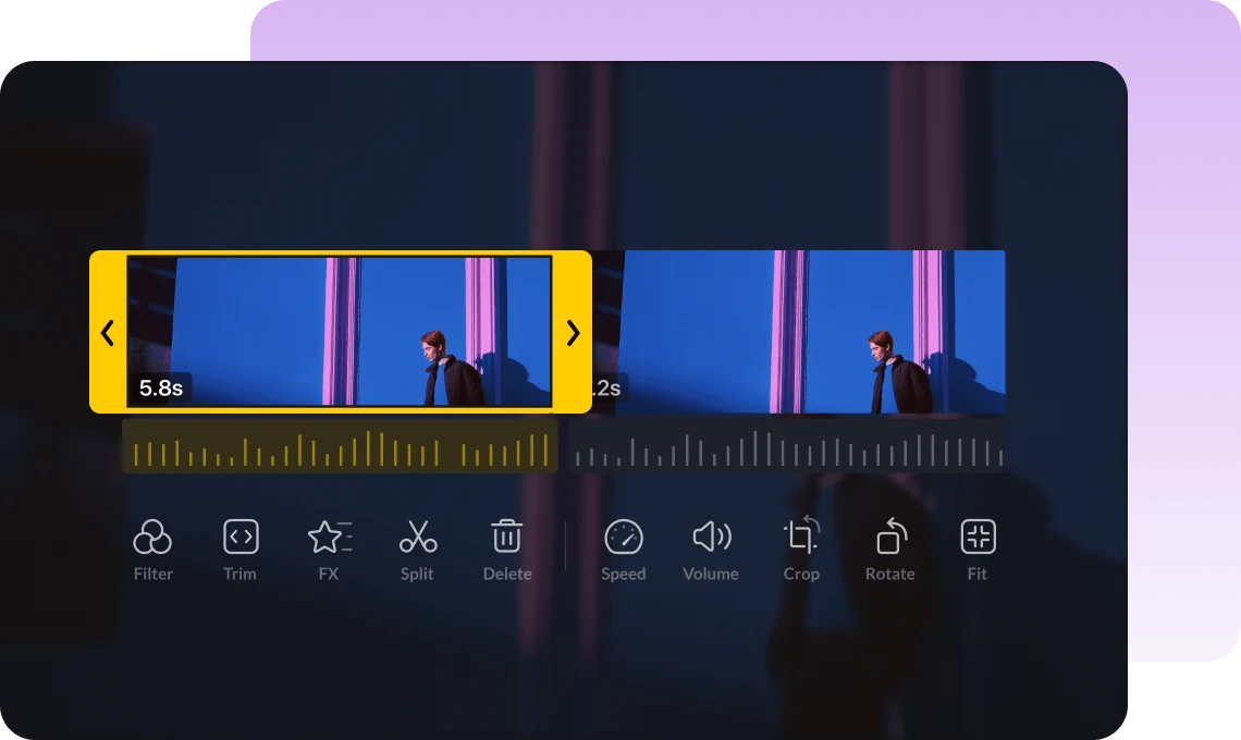 Illustration — flexible video editing tools