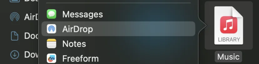 AirDrop From Mac to iPhone