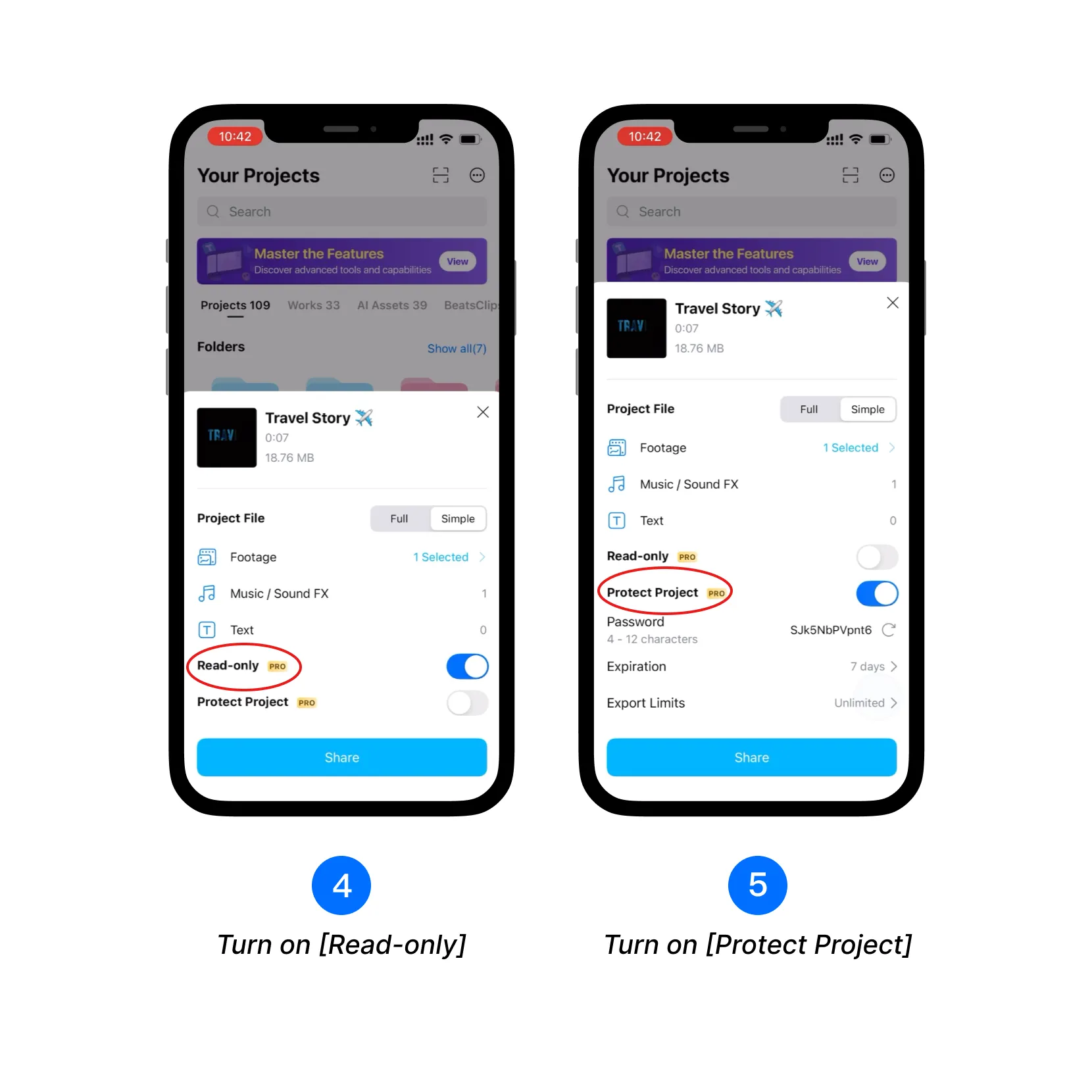 Read-only and Protect Project settings